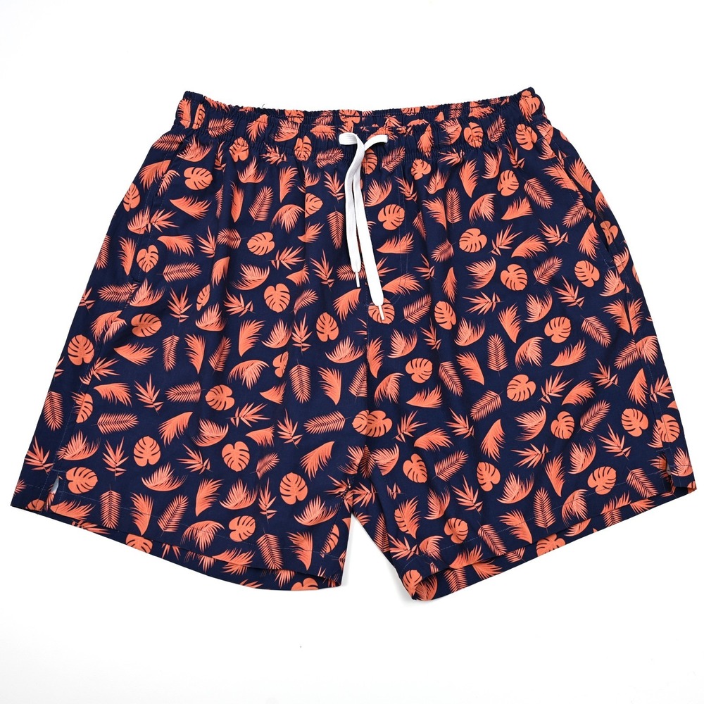 Bearbottom Swim Trunks Mens XL Geometric‎ Printed Beach Shorts Unlined 7" Preppy